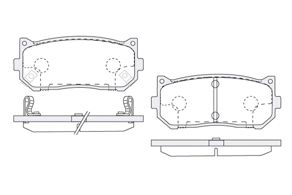 Brake Pad Set, disc brake (1850.0058047)