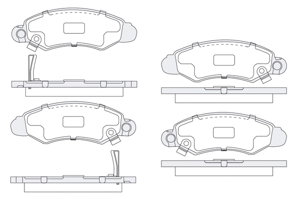 Brake Pad Set, disc brake (1850.0058118)