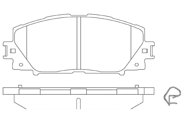 Brake Pad Set, disc brake (1850.0058242)