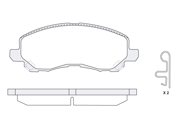 Brake Pad Set, disc brake (1850.0058058)