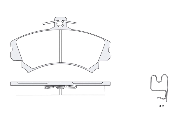 Brake Pad Set, disc brake (1850.0058008)