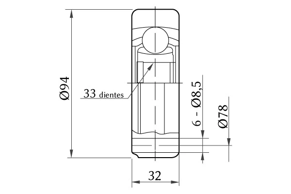 Joint Kit, drive shaft (1860.0078002)