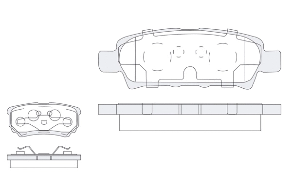 Brake Pad Set, disc brake (1850.0058046)