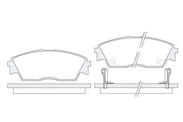 Brake Pad Set, disc brake (1850.0058066)