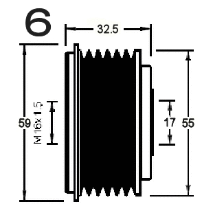 Alternator Freewheel Clutch