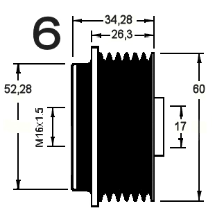 Alternator Freewheel Clutch