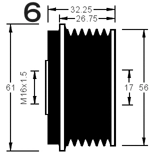 Alternator Freewheel Clutch