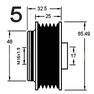 Alternator Freewheel Clutch