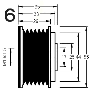 Alternator Freewheel Clutch