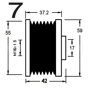 Alternator Freewheel Clutch