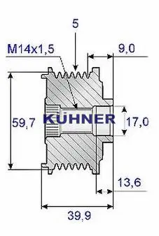 Alternator Freewheel Clutch