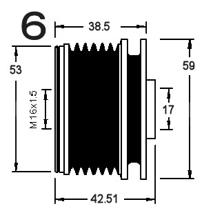 Alternator Freewheel Clutch