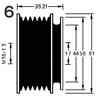 Alternator Freewheel Clutch