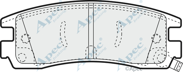 Brake Pad Set, disc brake (PAD989)