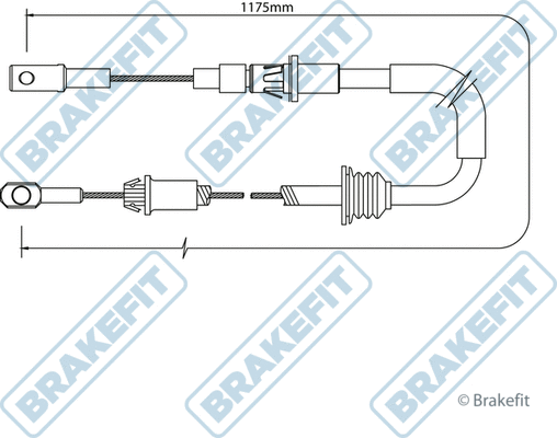 Cable Pull, parking brake (BBC3376)