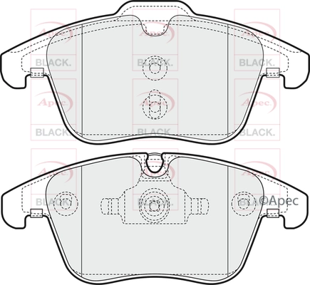 Brake Pad Set, disc brake (PAD1602B)