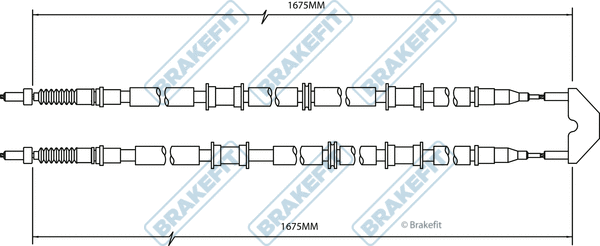 Cable Pull, parking brake (BBC3496)