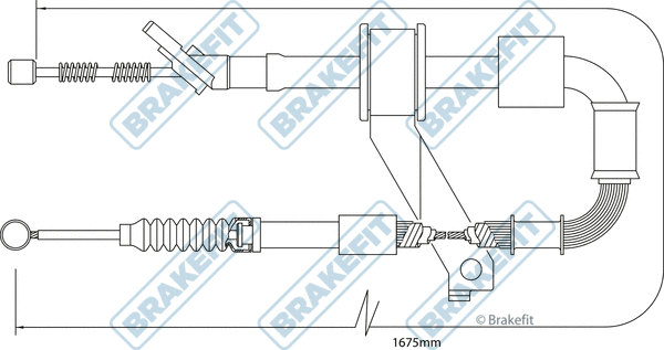 Cable Pull, parking brake (BBC3422)