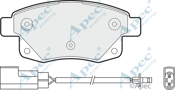 Brake Pad Set, disc brake (PAD1477)