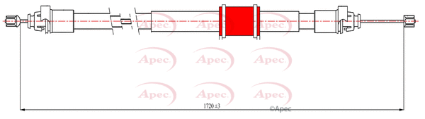 Cable Pull, parking brake (CAB1617)