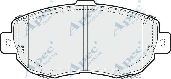 Brake Pad Set, disc brake (PAD863)