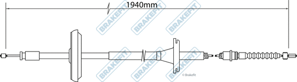 Cable Pull, parking brake (BBC3394)