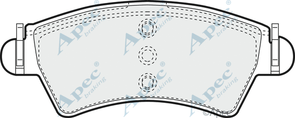 Brake Pad Set, disc brake (PAD1231)