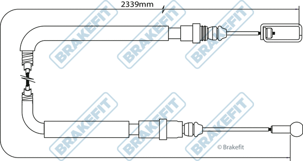 Cable Pull, parking brake (BBC3057)