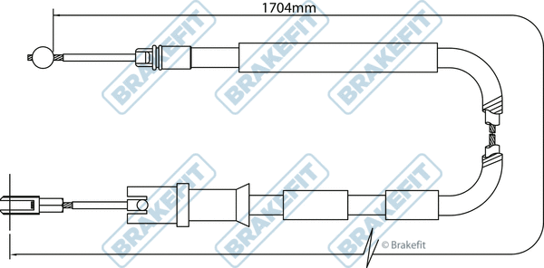 Cable Pull, parking brake (BBC3291)