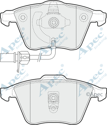 Brake Pad Set, disc brake (PAD1299)