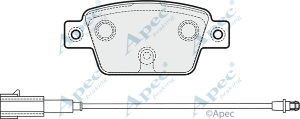 Brake Pad Set, disc brake (PAD1990)