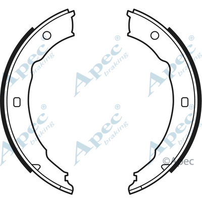 Brake Shoe Set, parking brake (SHU610)