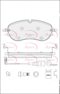 Brake Pad Set, disc brake (PAD2495)