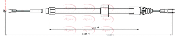Cable Pull, parking brake (CAB1286)
