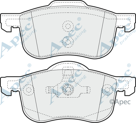 Brake Pad Set, disc brake (PAD1075)