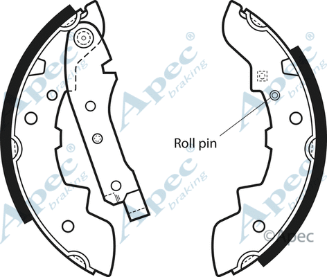 Brake Shoe Set (SHU115)