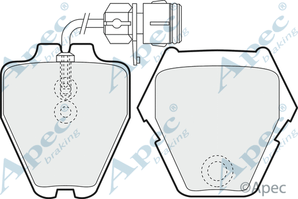 Brake Pad Set, disc brake (PAD1161)