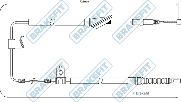 Cable Pull, parking brake (BBC3206)