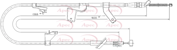 Cable Pull, parking brake (CAB1781)