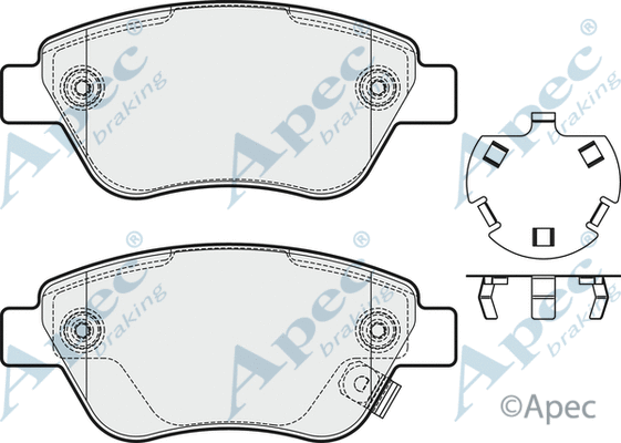Brake Pad Set, disc brake (PAD2002)