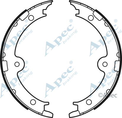 Brake Shoe Set, parking brake (SHU755)