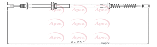 Cable Pull, parking brake (CAB1097)