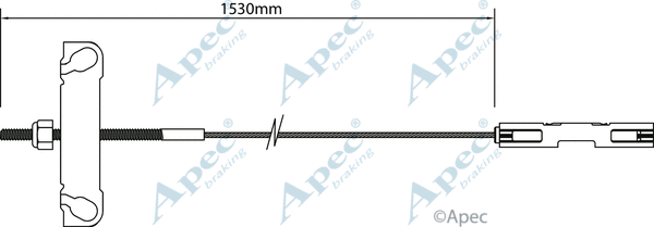 Cable Pull, parking brake (CAB1179)