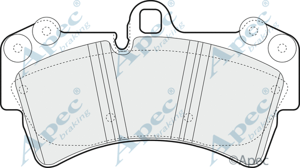 Brake Pad Set, disc brake (PAD1317)