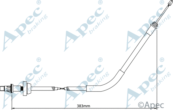 Cable Pull, parking brake (CAB1180)