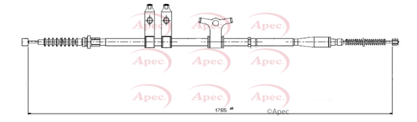 Cable Pull, parking brake (CAB1581)
