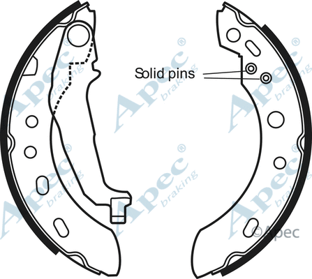 Brake Shoe Set (SHU665)