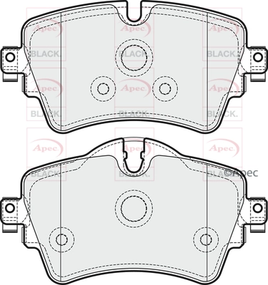 Brake Pad Set, disc brake (PAD2030B)