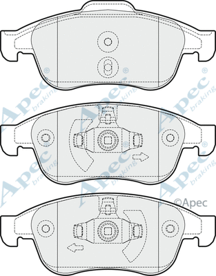Brake Pad Set, disc brake (PAD1669)