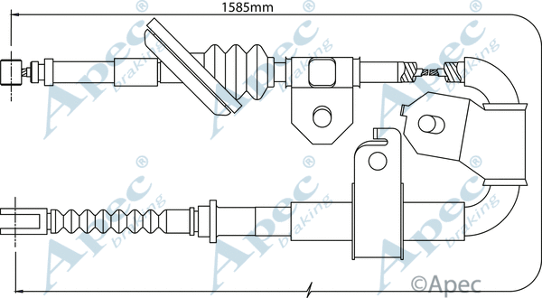 Cable Pull, parking brake (CAB1431)